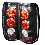 03-06 Chevy GMC Silverado Euro Taillights - JDM Black 