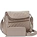 Travelon Anti-Theft Quilted Convertible Handbag with RFID Wallet (Champagne)