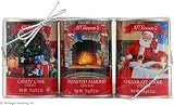 Christmas Eve Hot Cocoa Gift Set - 3 Flavors - Candy Cane, Roasted Almond, Chocolate Cookie