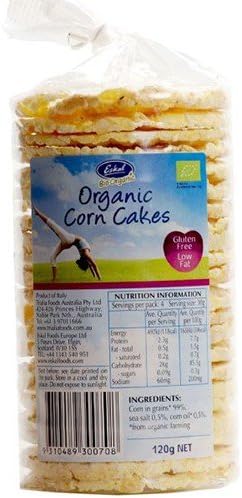 (6 PACK) - Eskal Bio Organics - Org G/F Free Corn Cakes | 120g | 6 PACK BUNDLE
