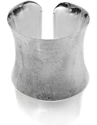 Designer Sterling Silver & Precious Stones Thick Mughal Cuff