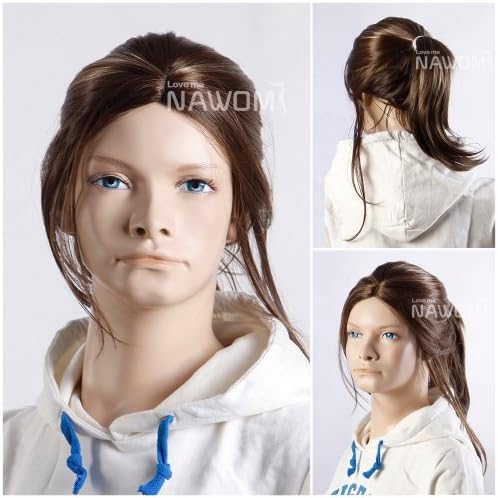 (Super Green Store) Hot Wigs for Teenagers Best Quality Children Wigs Ponytail Wigs Brown Small Size Wig Baby Wig