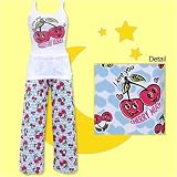 David & Goliath Cherry Much White Tank & Pant