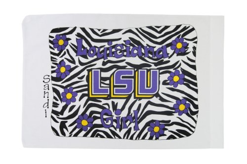 Standard Pillowcase - LSU Girl - Purple - Personalized