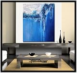Modern Abstract Canvas Painting - Limited Edition Giclee - THE QUAY - 30 x 36 x 1.5 XL Ready to Hang. Direct from studio ELOISE WORLD.