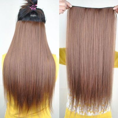 8 Color 23" Straight Full Head Clip in Hair Extensions Wwii101