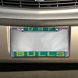South Florida Bulls Chrome License Plate Frame- --
