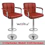 2x Designer Barhocker Barstuhl Hocker gepolstert m&hellip 