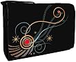 Black & Gold Abstract 15.4 inch Laptop Padded Compartment Shoulder Messenger Bag for K-Cliffs Lifestyle