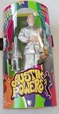 Austin Powers Dr. Evil And Mini-Me In Silver Suits Talking ( Dr. Evil is about 9" inchs ) Poseable Figure By Trendmaters in 1999IMAGE