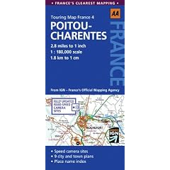 Road Map Poitou-Charentes (AA Touring Map France 04)