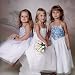 Brand New Sara Lene Flower Girl Wedding Silk with Rainstone Top Lavender White and Blue Dress From Baby to Teens