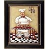 Fat Chef II Pasta Dog Kitchen Framed Art Print Picture