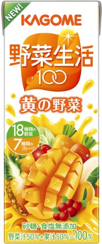 (お徳用ボックス)カゴメ 野菜生活100黄の野菜 200ｍｌ×24本