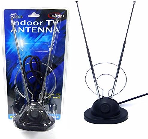 TV Indoor Antenna with Base HDTV Compatible - Universal VHF color TV antenna