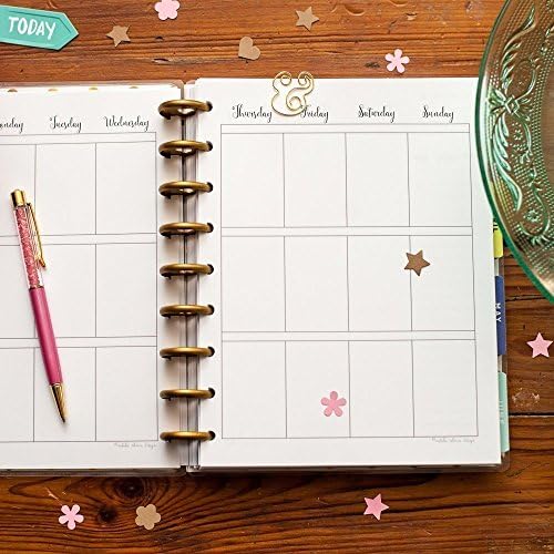 Vertical Undated Calendar Inserts for Happy Planner, 3 Month Supply, Monday Start