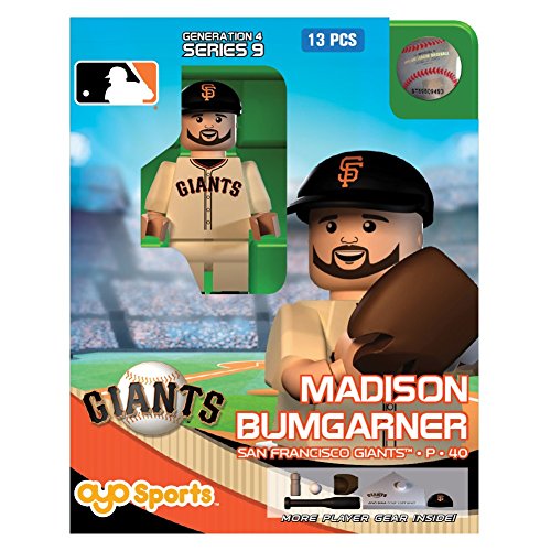 MLB San Francisco Giants Madison Bumgarner Generation 4 Mini Figure, Small, Black