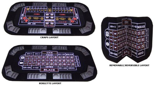 3 in 1 Folding Texas Hold'em Poker Table Top