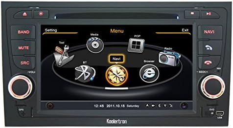 Koolertron For 2002 2003 2004 2005 Audi A4 Car DVD GPS Navigation With 3 Zone POP 3G/WIFI/20 Disc CDC/ DVD Recording/ Phonebook / Game (Original Factory Pannel Design,Free Map)