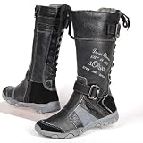 s.OLIVER KIDS Kinder Stiefel, TEX- Membrane, variable Schaftweite, schwarz-graphite