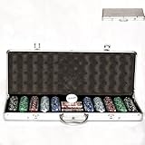Aluminum Case Poker Set, 500 pc., 11.5g dice chips