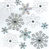 Boutique Dimensional Stickers: Glitter Snowflake