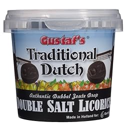 Gustaf's Dutch Licorice, Double Salt, 7-Ounce Containers (Pack of 6)