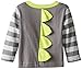 Gerber Graduates Baby Boys' Grey Dino Long Sleeve Top and Black Pant Set, Grey Dino, 12 Months