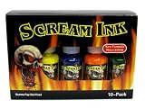 Scream Tattoo Ink 10-pack Set 1/2-oz Bottles -Tattoo Supplies-