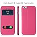 AVAWO for iPhone 6 6S Case, Creative Smart Window View Touch Front Flip Cover Ultra Thin Folio Case for iPhone 6 6S 4.7
