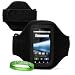 Quality BLACK Nokia Lumia 900 or Lumia 910 Windows Phone Armband with Sweat Resistant Lining and Ext