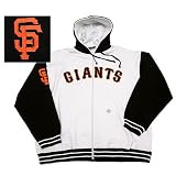 San Francisco Giants Colorblock Zip Hooded Sweatshirt by Stitches Athletic Gear