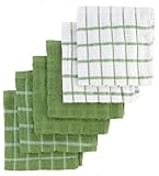 Ritz Terry Cotton Dish Cloths, Cactus, 6-Pack