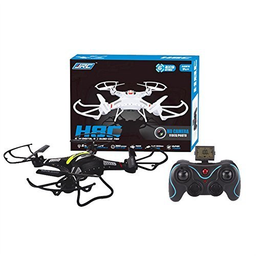 Olym Store(TM) Jjrc H8c 4-ch 360°flips 2.4ghz Romote Control Rc Quadcopter with 6-axis Gyro 2mp Fpv Camera Rtf Better Than X5c- Black