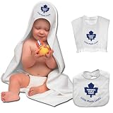 NHL McArthur Toronto Maple Leafs 3-Piece Hooded Bath Towel and Bibs Set