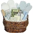 White Wash Mitt in Luxury Spa Pedicure and Manicure Gift Basket