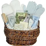 White Wash Mitt in Luxury Spa Pedicure and Manicure Gift Basket