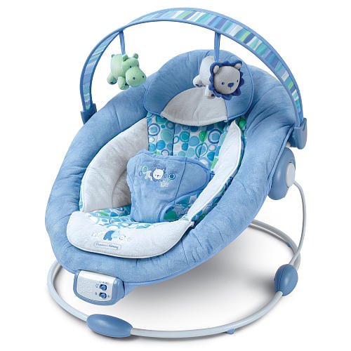 Buy Low Price Kids II Bright Starts Comfort & Harmony Baby Bouncer – Blue B003IG9V8K