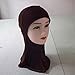 Cotton Head Neck Chest Cover Wear Band Bonnet Hijab Islamic Turban Nice Scarf Brown