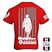 Soldier and Flag Patriotic Shirt for Men and Women - Military Gym Fitness Motivation - US Flag T-Shirt XX-Large Red