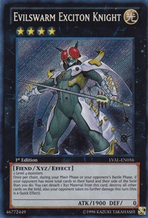 Yu-Gi-Oh! - Evilswarm Exciton Knight (LVAL-EN056) - Legacy of the Valiant - 1st Edition - Secret Rare