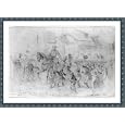 Historic Print (L): Genl. Geo. B. McClellan passing through Frederick City Myd. at the head of the Army of t