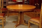 Review C F Oakton  / Mission Solid Oak Small 46 Inch Round Dining Table with Two 16 Inch Leaf Inserts