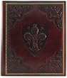 Medici Italian Leather Photo Album / Wedding Album / Scrapbook, Embossed Art, 9.5x12"