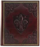 Medici Italian Leather Photo Album / Wedding Album / Scrapbook, Embossed Art, 9.5x12
