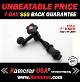 Heavy Duty PRO LED Video Light 7 Inch FMA-2 Magic Arm, with Variable Friction Adjustable Arm and Hot-Shoe Mount by Kamerar