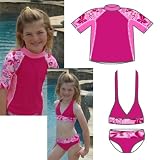 Seaside UPF 50+, UV Protective 3 Piece Bikini Set