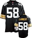 Jack Lambert Black Reebok NFL Premier 1976 Throwback Pittsburgh Steelers Jersey