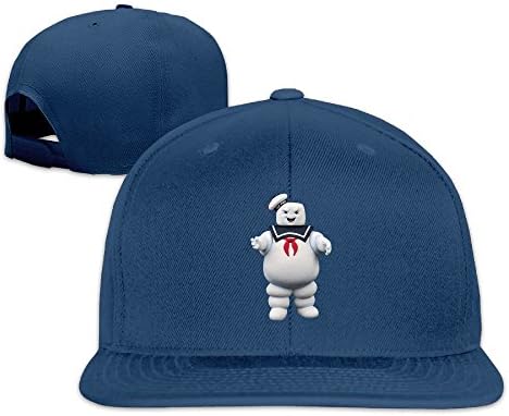 NORAL Flat Bill Hip Hop Stay Puft Marshmallow Man Hats Navy