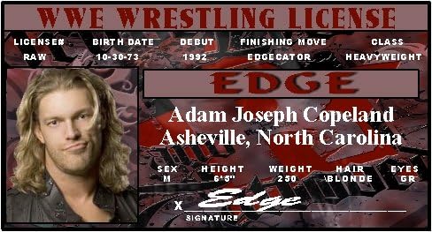 Edge - WWE - Collector Card